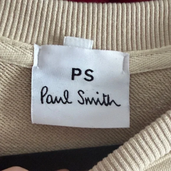 Paul Smith Cream Sweatshirt with Embroidered Logo - Picture 3 of 3
